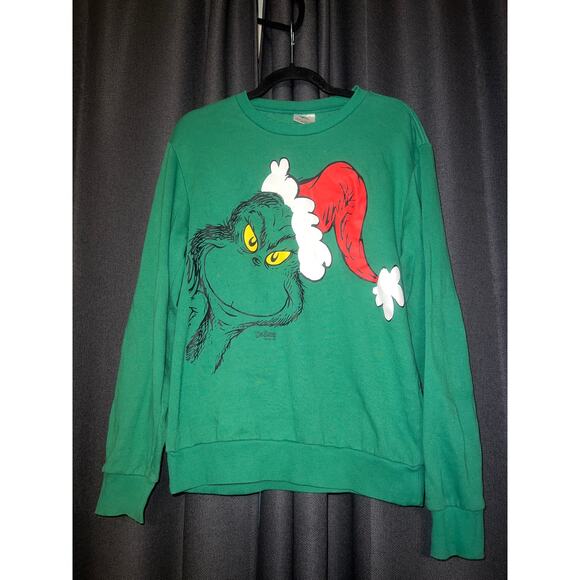 Ugly Christmas Sweater Xmas Sweatshirt Crewneck Size Small Grinch - Picture 1 of 3